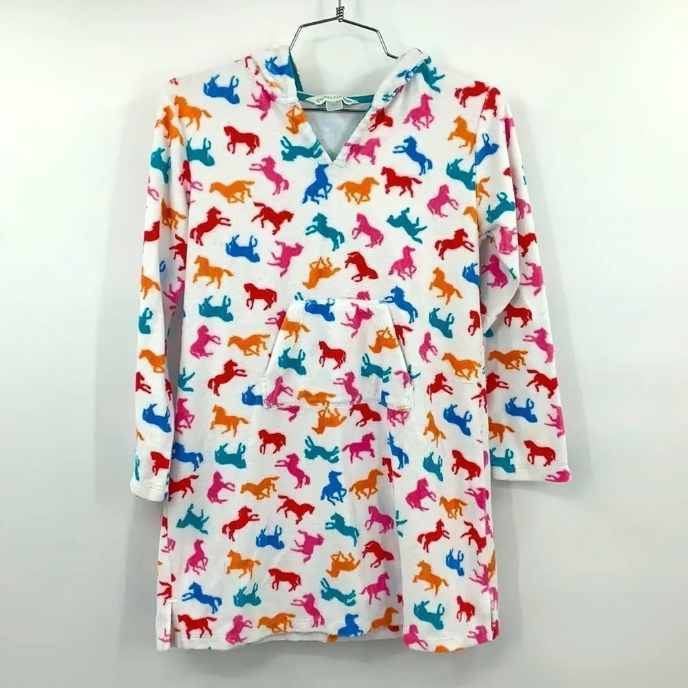 Garnet‎ Hill Unicorn Terrycloth Swim Coverup Sz L